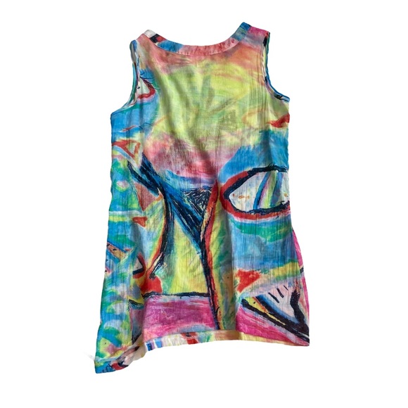 Mirror Image Women’s Top Style 93771 Sleeveless multi-colored Tunic - Sz L - Picture 5 of 7